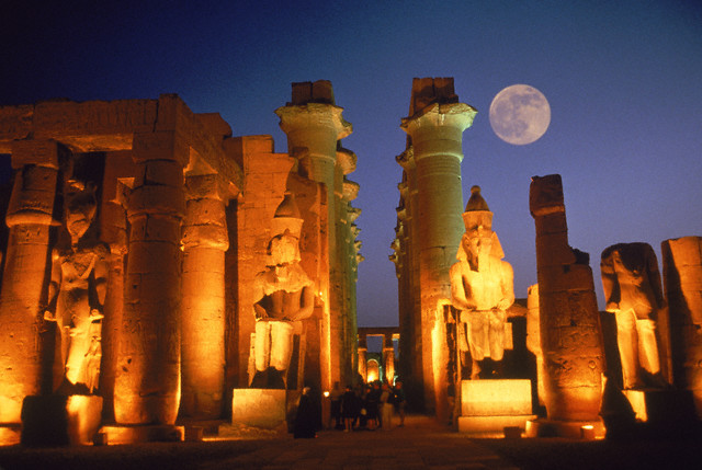 Moon Over the Temple of Luxor